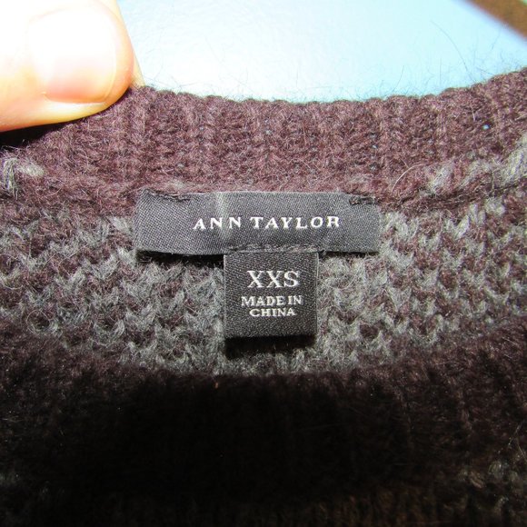 *3 for $25* Ann Taylor Rabbit hair/wool/Alpaca sweater - Picture 4 of 6